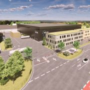 PROJEKTSTUDIE BÜROGEBÄUDE MIT LOGISTIKHALLE