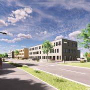 PROJEKTSTUDIE BÜROGEBÄUDE MIT LOGISTIKHALLE