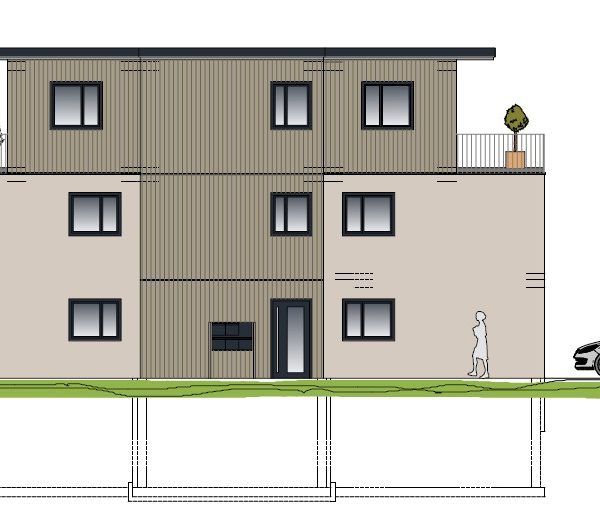 Sanierungsfälliger Altbau weicht modernem Neubau